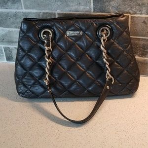 Kate Spade Maryanne Satchel Black Quilted handbag
